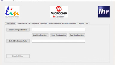 PICマイクロコントローラ/MPLAB IDE用LINコンフィギュレーションツール